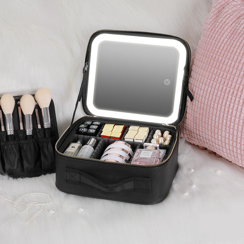 Trousse de toilette femme led, Trousse de maquillage, Kit voyage femme