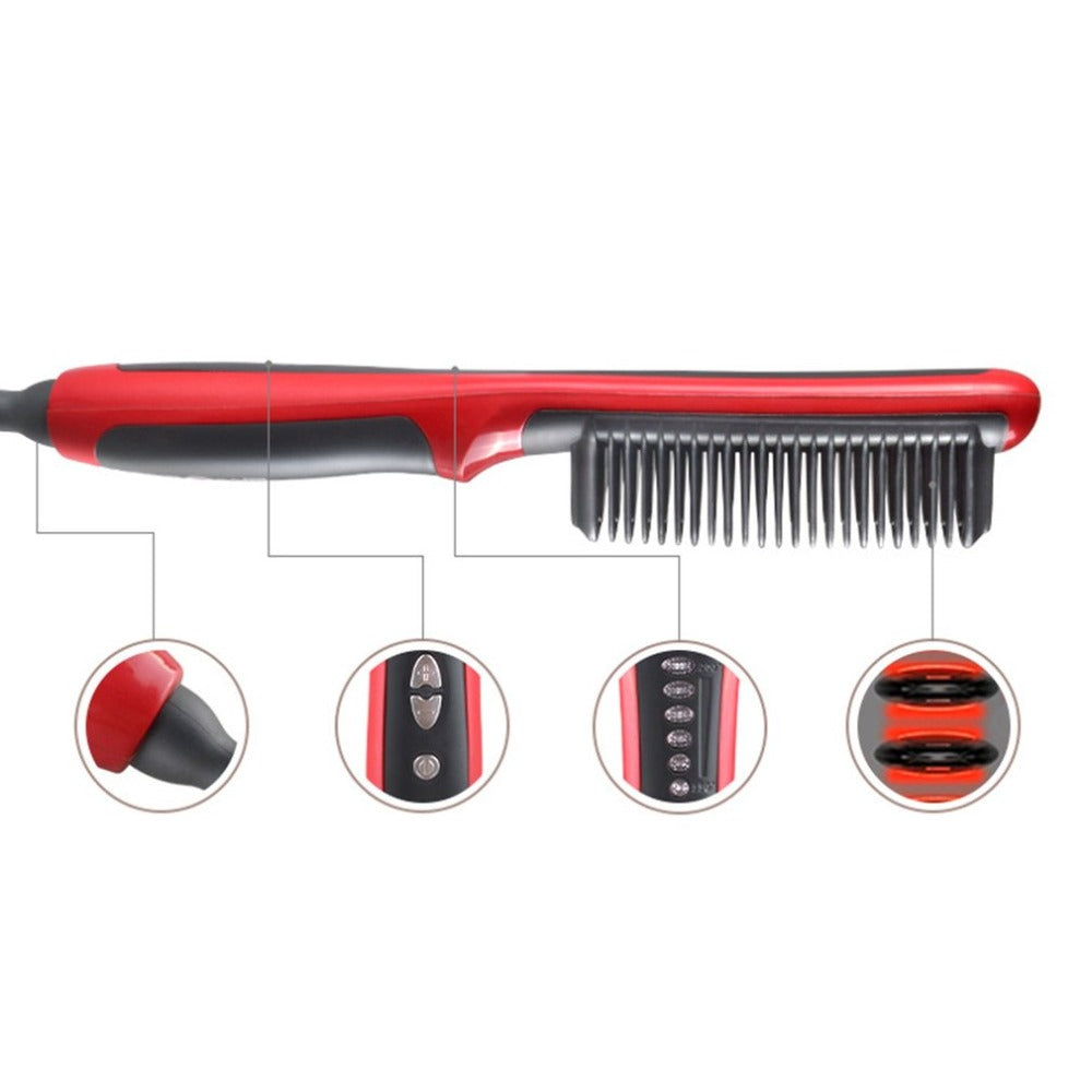 Peigne à lisser électrique pour cheveux